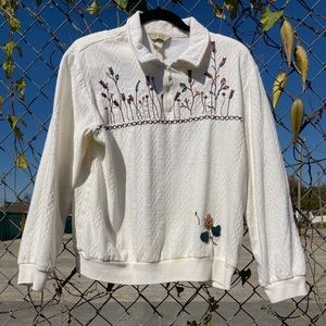 Vintage 90s embroidered sweatshirt